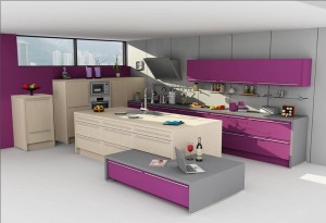 Cocina de diseños 3d